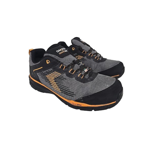 Dakota Men\'s 3600 WorkPro Series Steel Toe Work Shoe Black/Yellow Size 8M main image 5